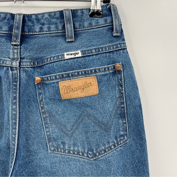 Wrangler Wild West Patty High Rise Distressed Cropped Straight Jeans Size 26 - Picture 1 of 12